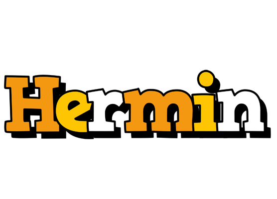 Hermin cartoon logo