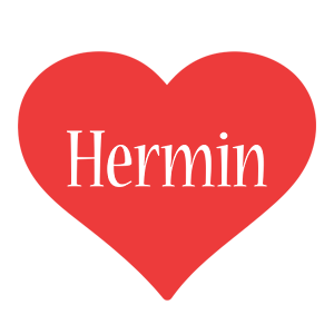 Hermin love logo