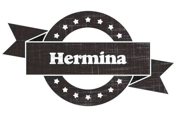 Hermina grunge logo