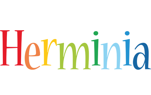 Herminia birthday logo