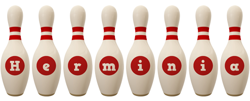 Herminia bowling-pin logo