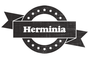 Herminia grunge logo