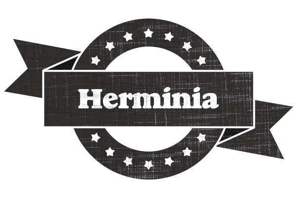Herminia grunge logo