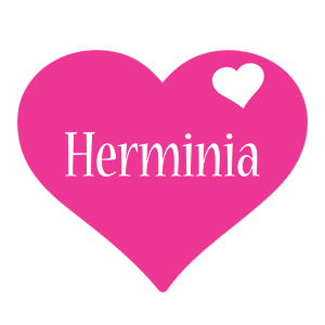 Herminia love-heart logo