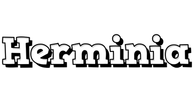 Herminia snowing logo