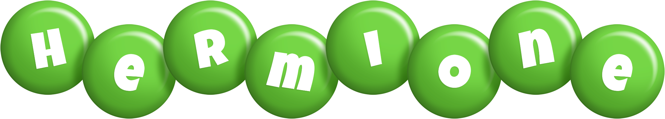 Hermione candy-green logo