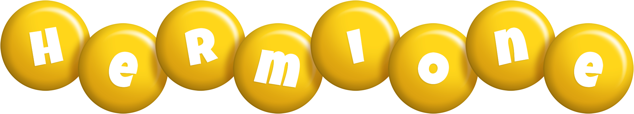 Hermione candy-yellow logo