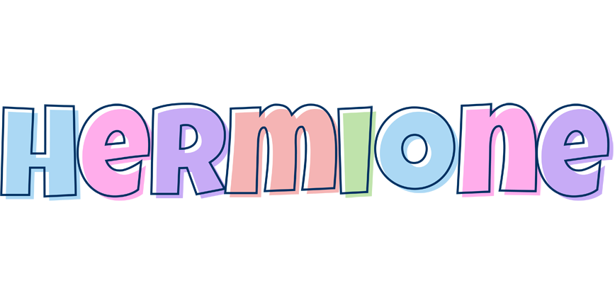 Hermione pastel logo