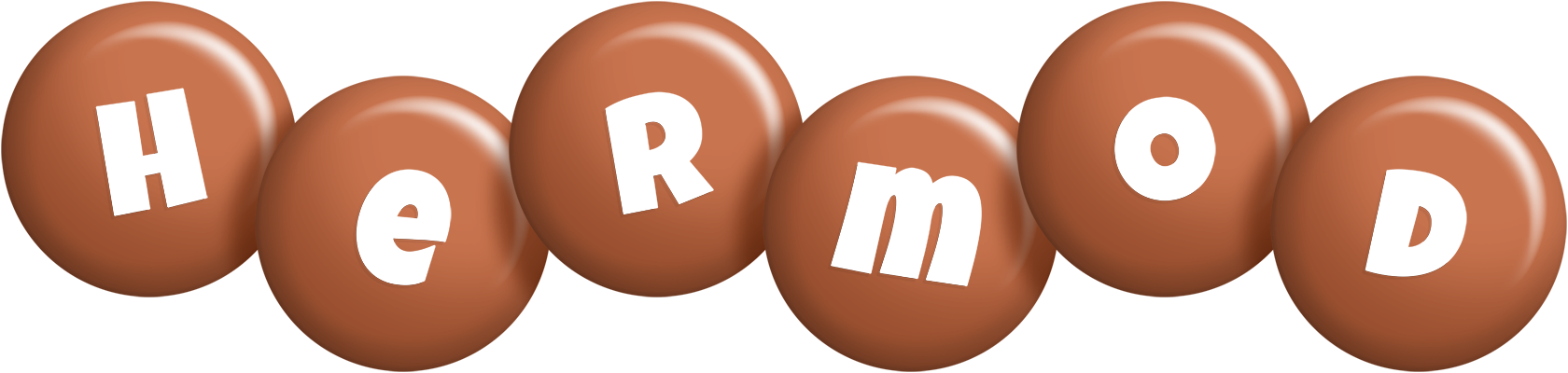 Hermod candy-brown logo