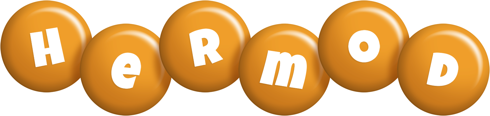 Hermod candy-orange logo