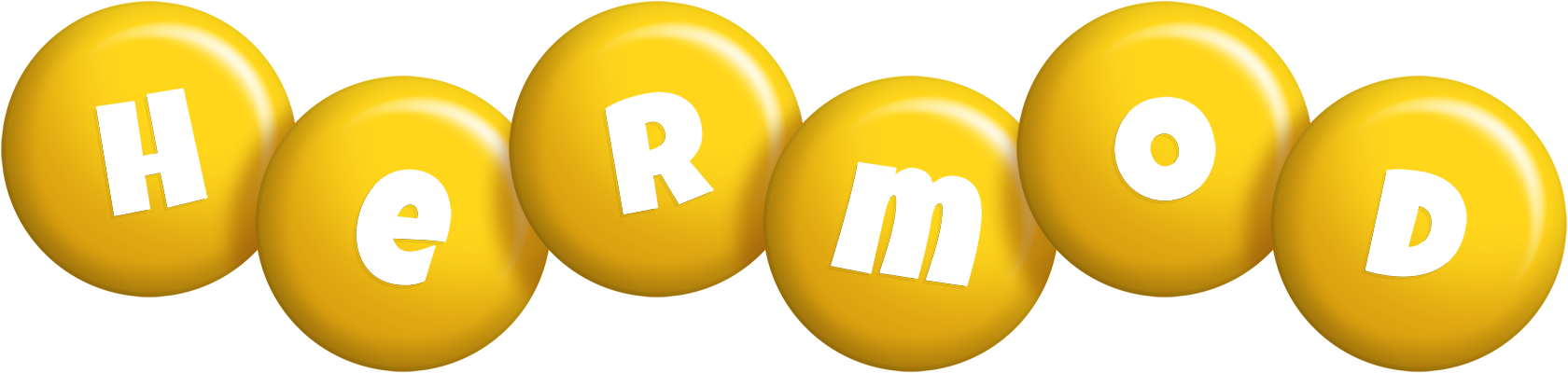 Hermod candy-yellow logo