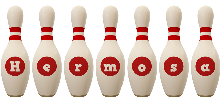 Hermosa bowling-pin logo