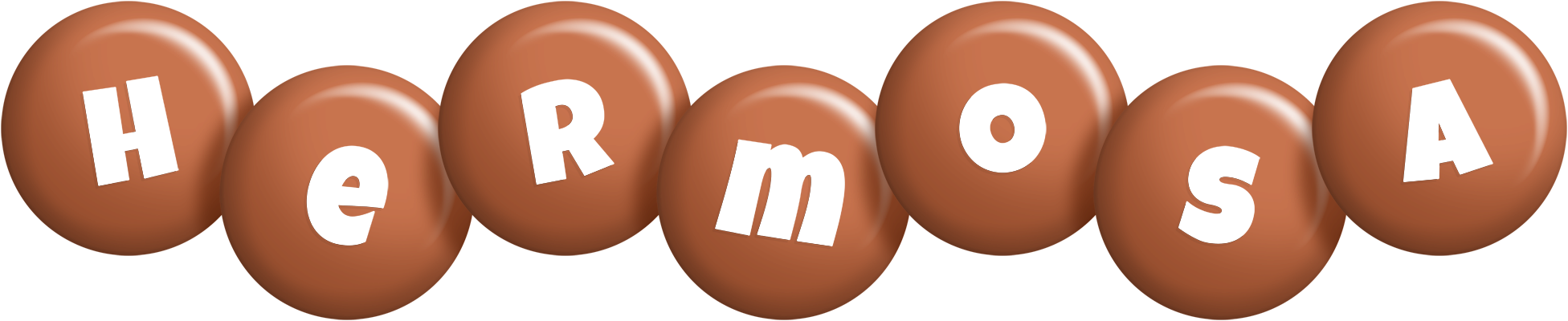 Hermosa candy-brown logo