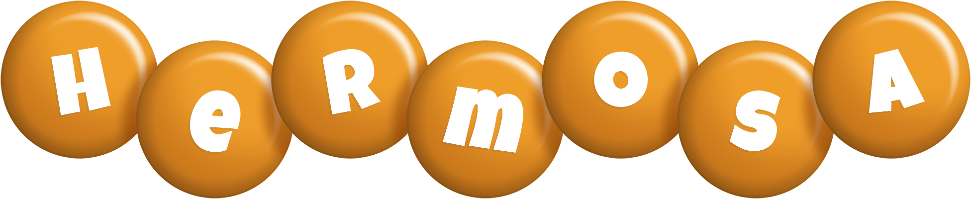 Hermosa candy-orange logo