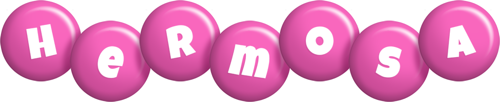 Hermosa candy-pink logo