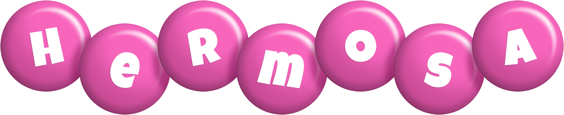 Hermosa candy-pink logo