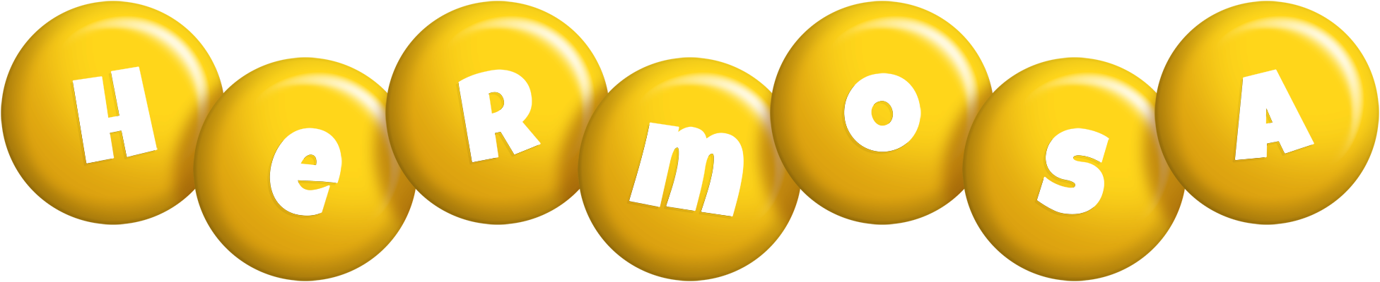 Hermosa candy-yellow logo