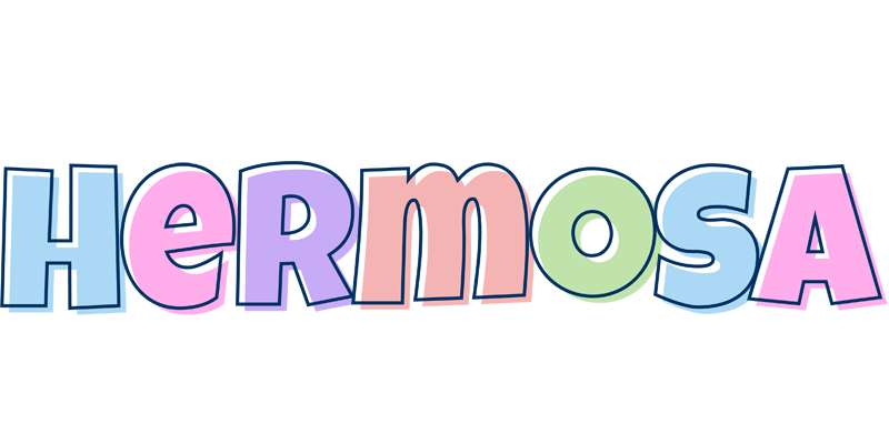 Hermosa pastel logo