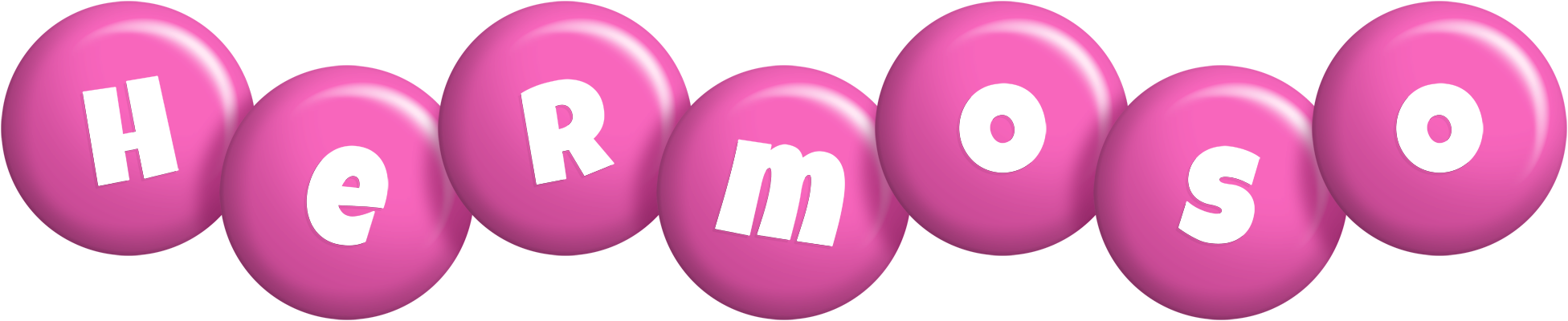 Hermoso candy-pink logo