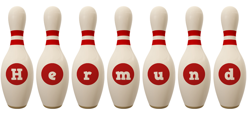 Hermund bowling-pin logo