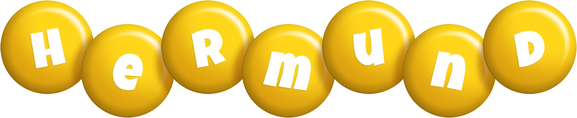 Hermund candy-yellow logo