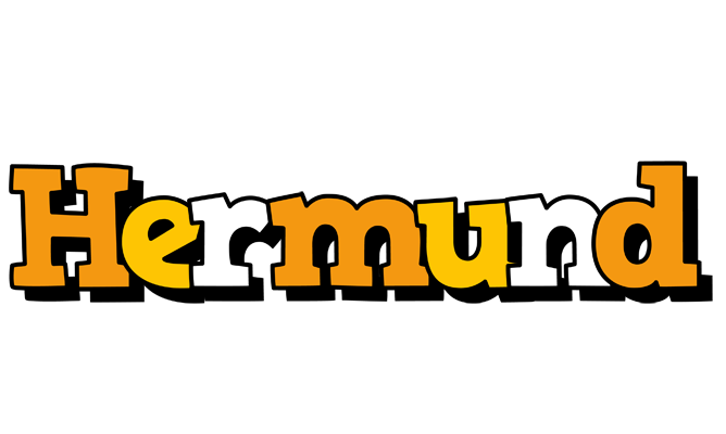 Hermund cartoon logo