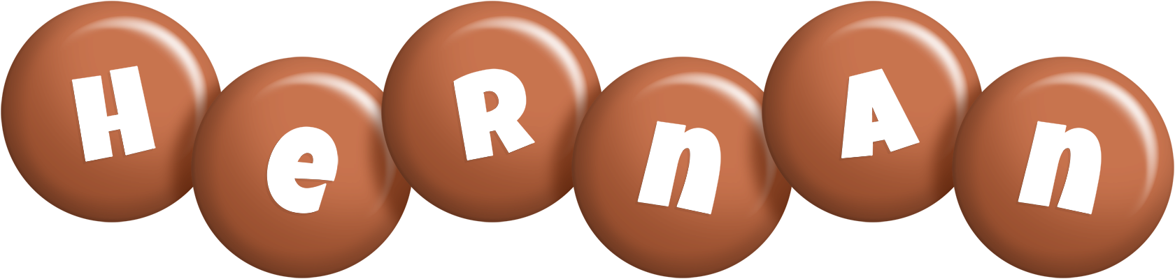 Hernan candy-brown logo