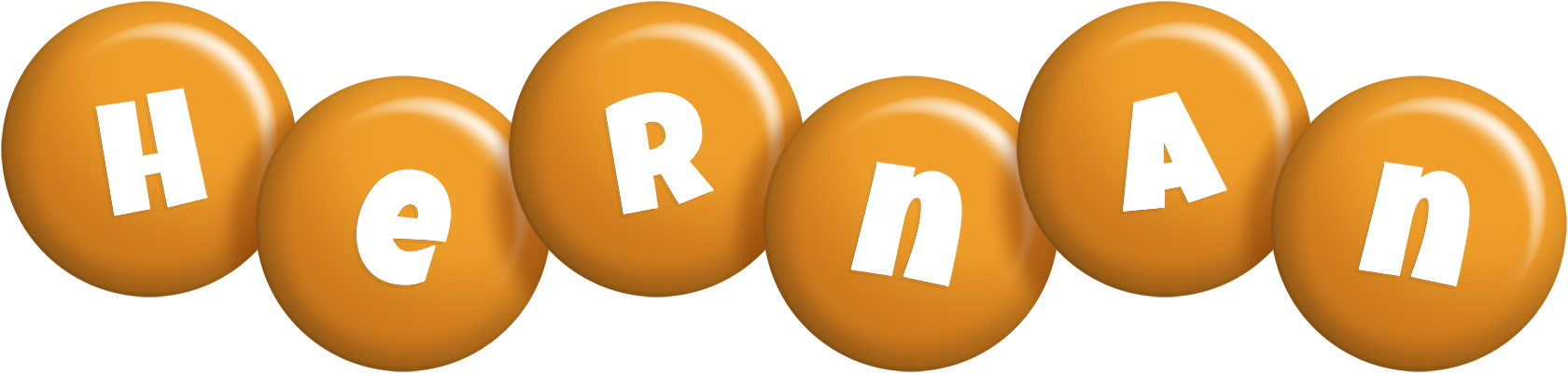 Hernan candy-orange logo