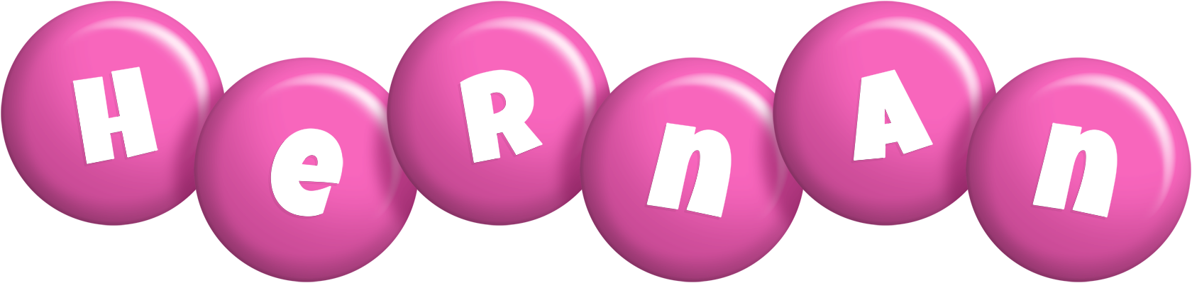 Hernan candy-pink logo