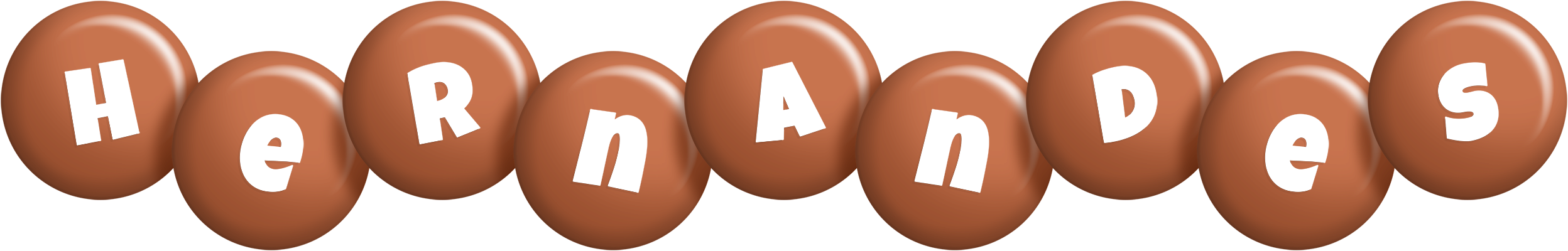 Hernandes candy-brown logo