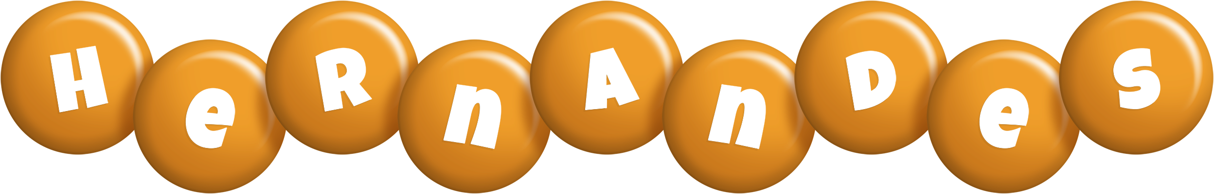 Hernandes candy-orange logo