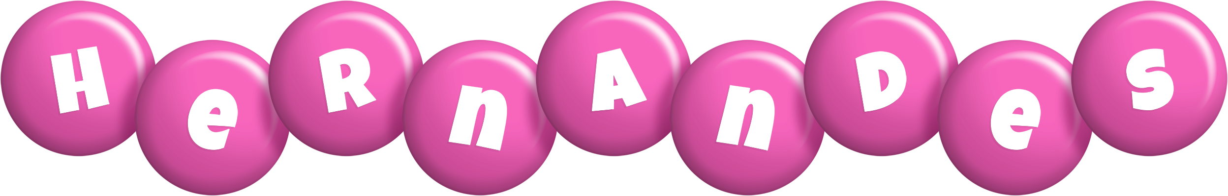 Hernandes candy-pink logo
