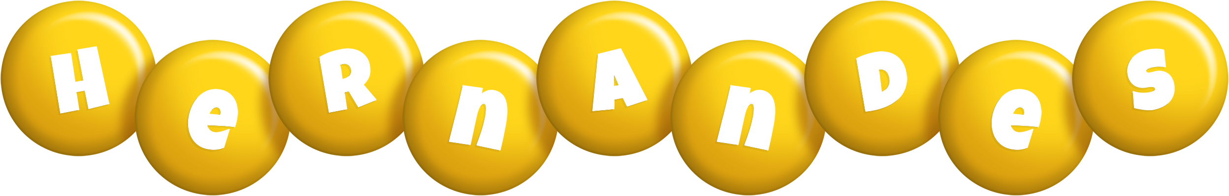 Hernandes candy-yellow logo