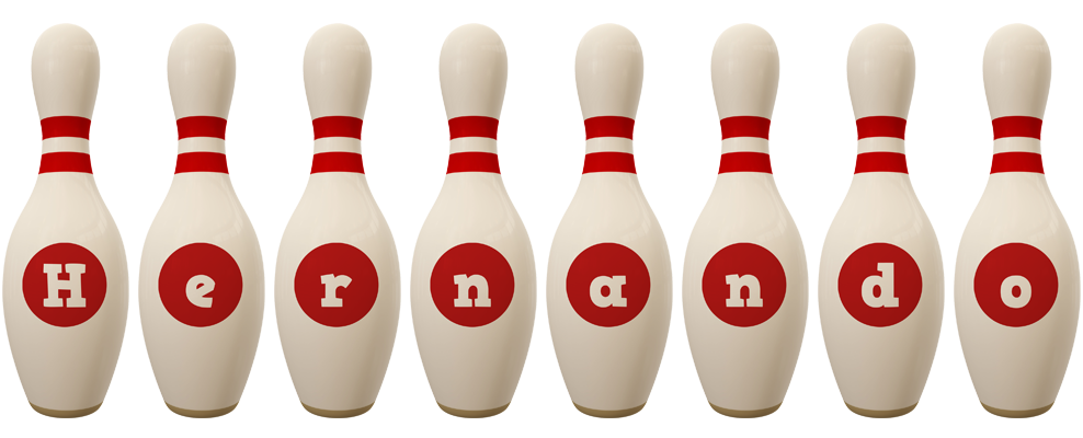 Hernando bowling-pin logo