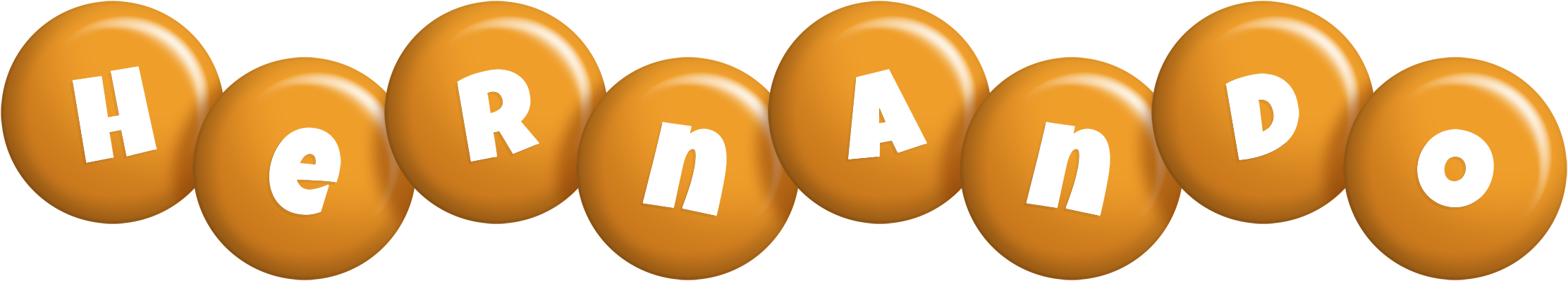 Hernando candy-orange logo