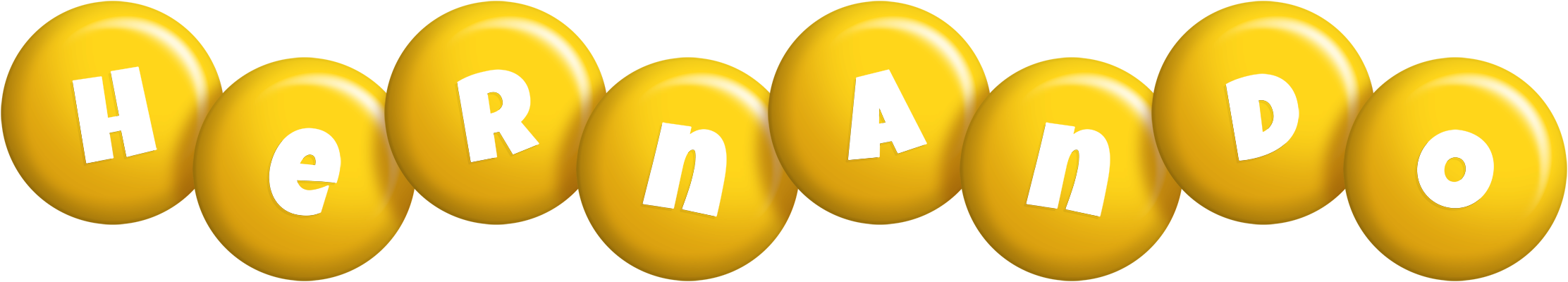 Hernando candy-yellow logo
