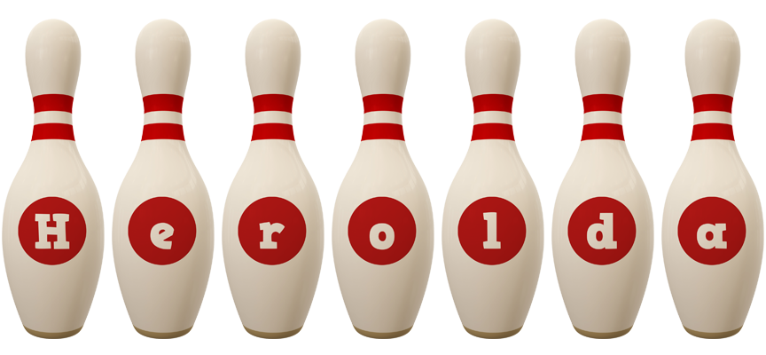 Herolda bowling-pin logo