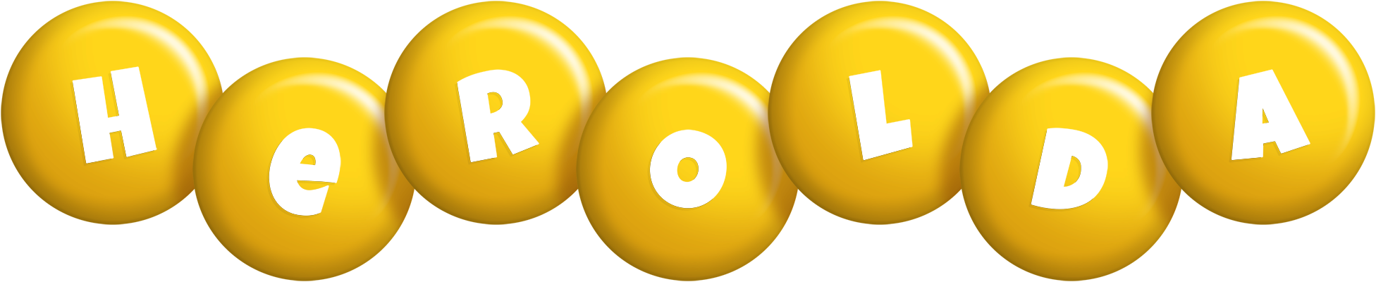 Herolda candy-yellow logo