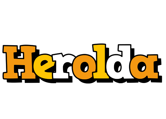 Herolda cartoon logo