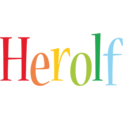 Herolf birthday logo