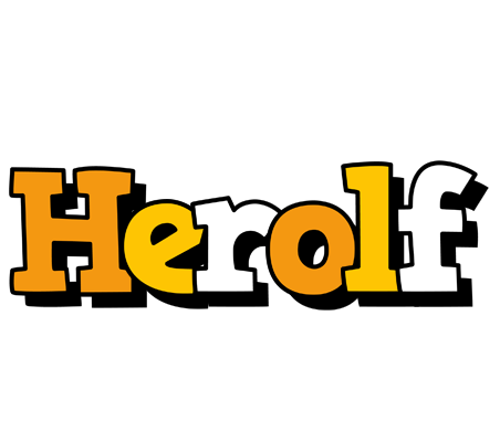 Herolf cartoon logo