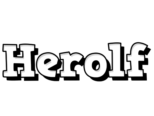 Herolf snowing logo