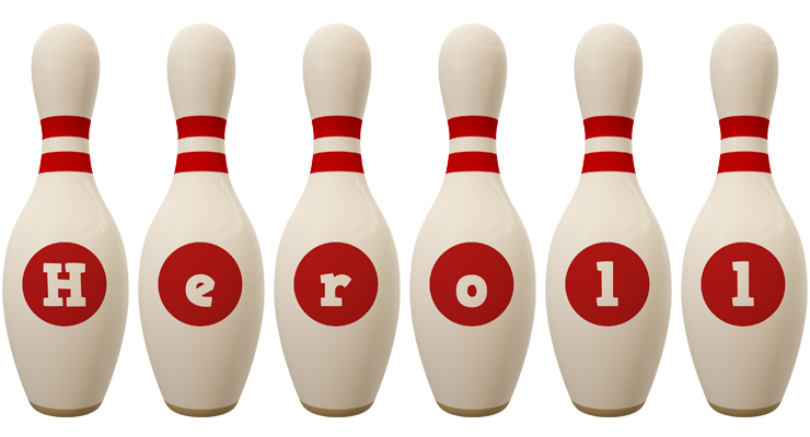 Heroll bowling-pin logo