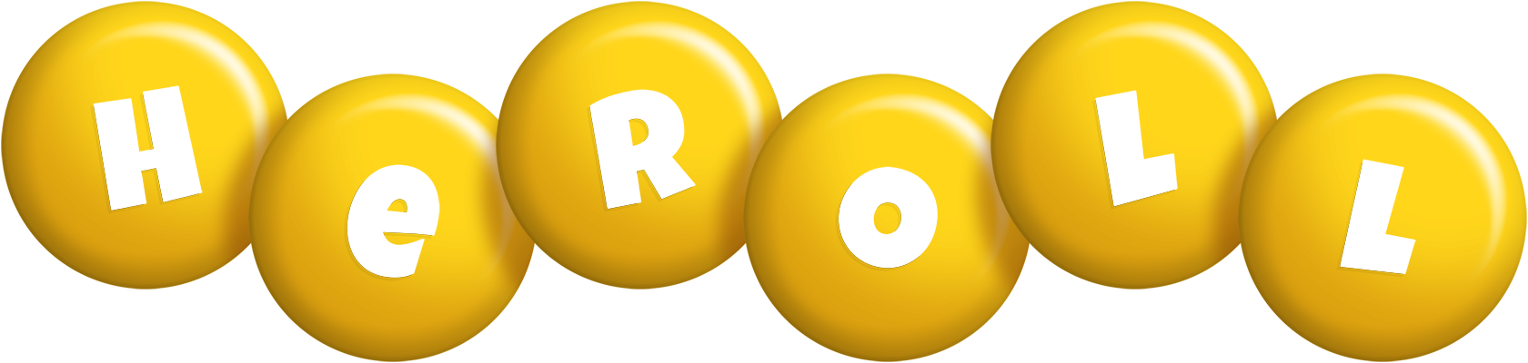 Heroll candy-yellow logo