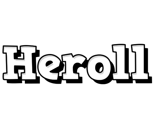 Heroll snowing logo