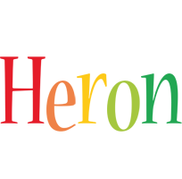 Heron birthday logo