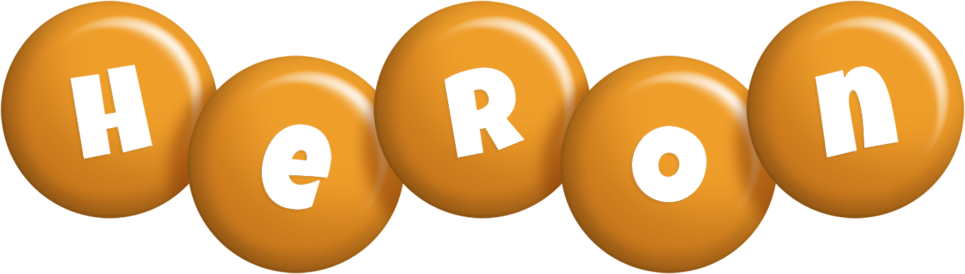 Heron candy-orange logo