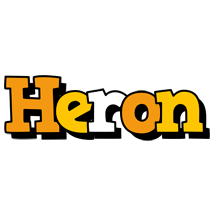 Heron cartoon logo