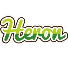 Heron golfing logo