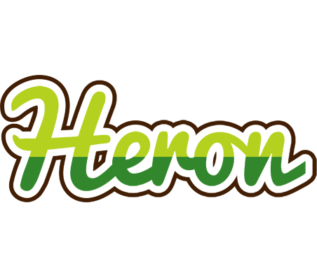 Heron golfing logo